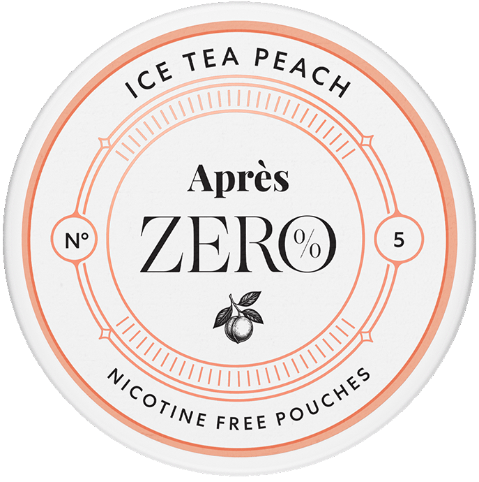 Aprés No.5 Ice Tea Peach Zero-Nicotine Pouches-SnusBox