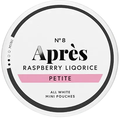 Après No.8 Raspberry Liqorice Mini-Nicotine Pouches-SnusBox