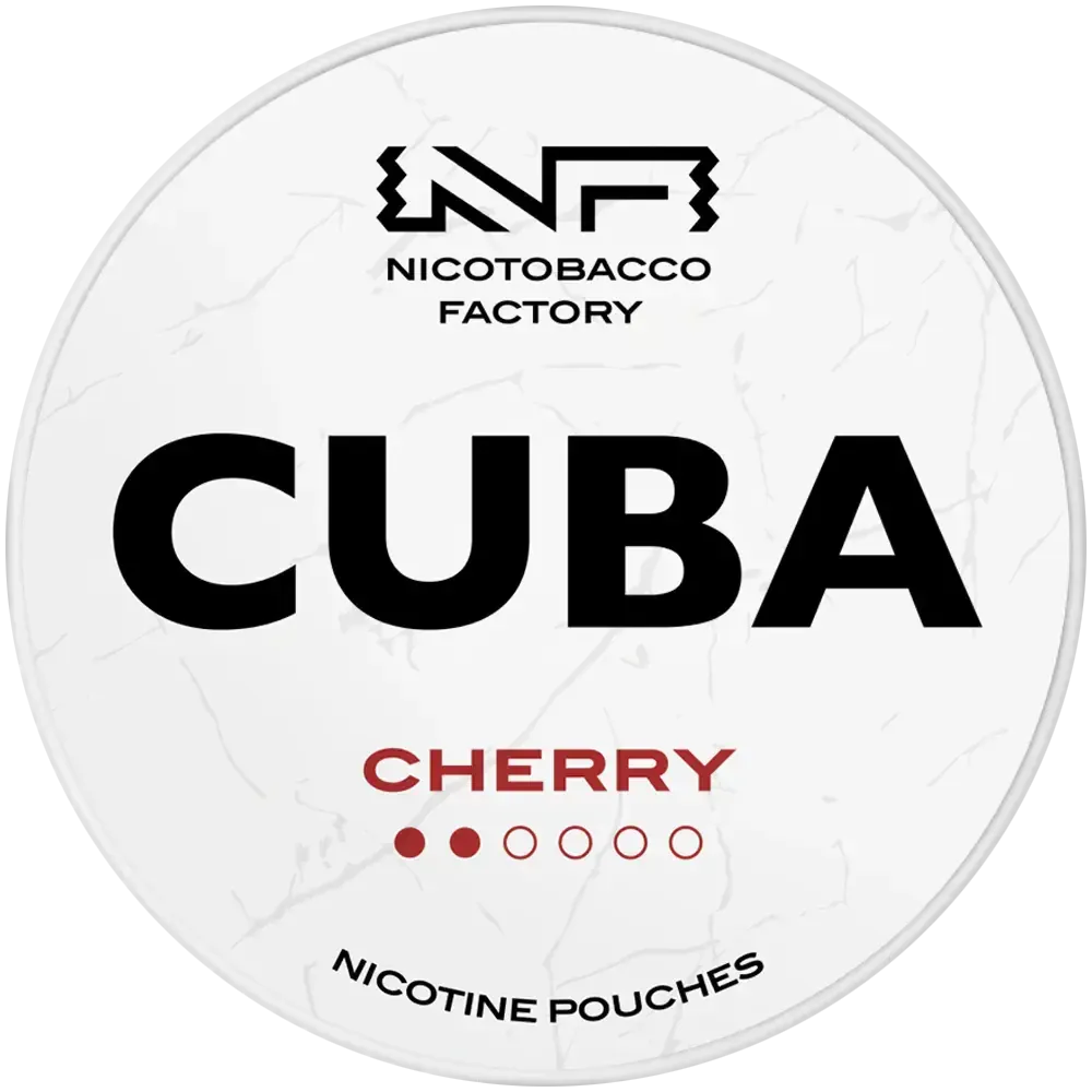 CUBA White Low Cherry-Nicotine Pouches-SnusBox