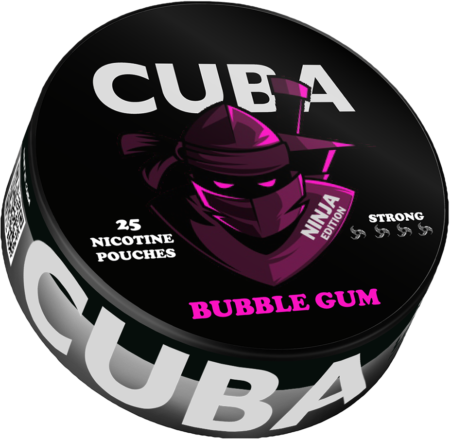 Cuba Ninja Bubble Gum-Nicotine Pouches-SnusBox