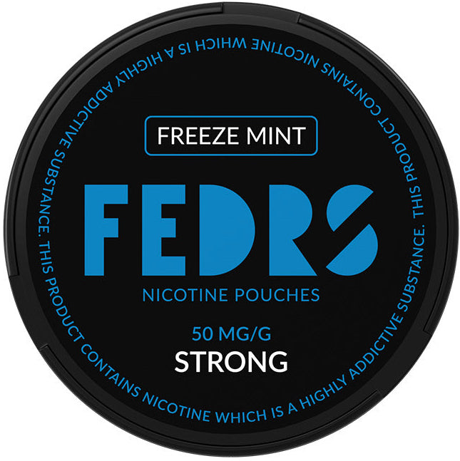 FEDRS BLACK Freeze Mint-Nicotine Pouches-SnusBox