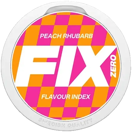FIX ZERO Peach Rhubarb – Snusbox