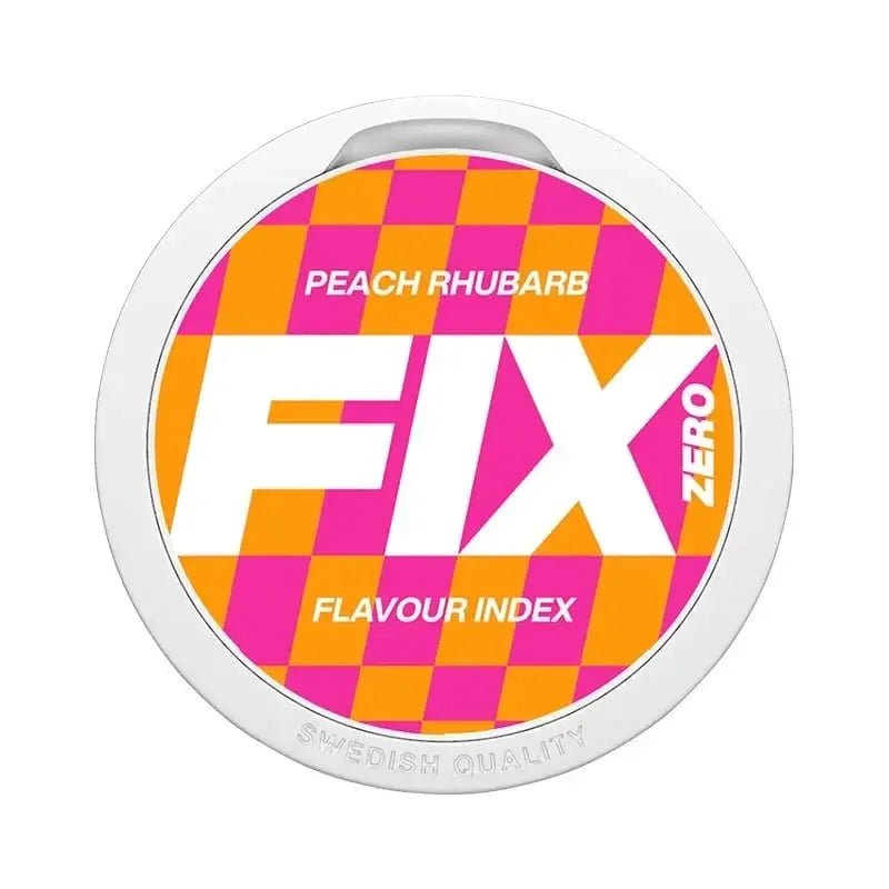 FIX ZERO Peach Rhubarb-Nicotine Free-SnusBox