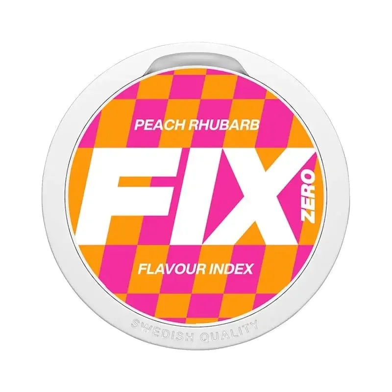 FIX ZERO Peach Rhubarb-Nicotine Free-SnusBox