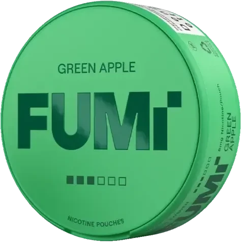 FUMI Green Apple Strong-Nicotine Pouches-SnusBox