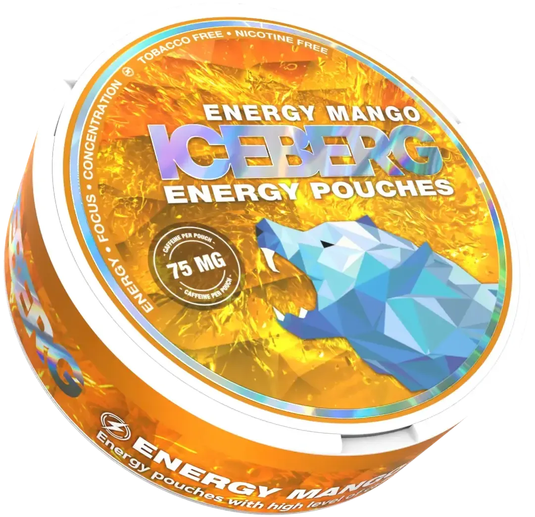 Iceberg Energy Mango 75mg-Energy Pouches-SnusBox
