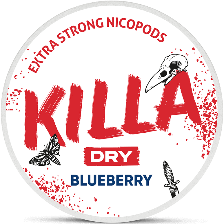 Killa Dry Blueberry-Nicotine Pouches-SnusBox