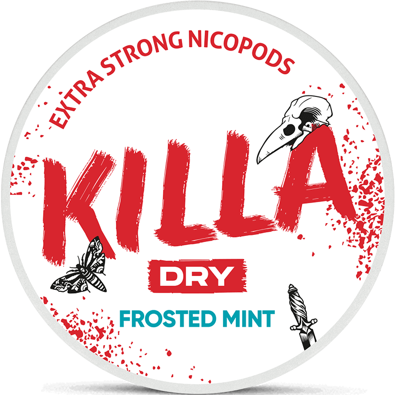 Killa Dry Frosted Mint-Nicotine Pouches-SnusBox