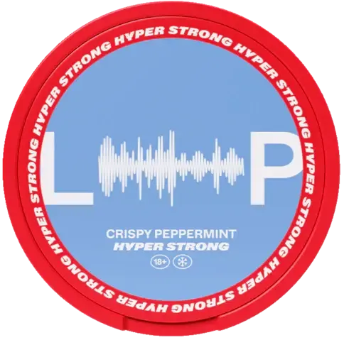 LOOP Crispy Peppermint Hyper Strong-Nicotine Pouches-SnusBox
