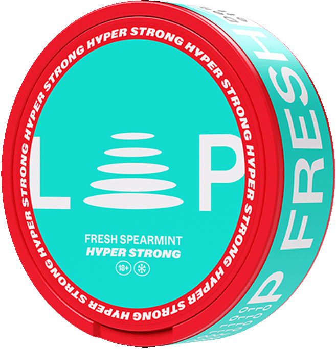 LOOP Fresh Spearmint Hyper Strong-Nicotine Pouches-SnusBox