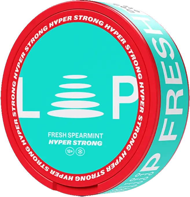 LOOP Fresh Spearmint Hyper Strong-Nicotine Pouches-SnusBox