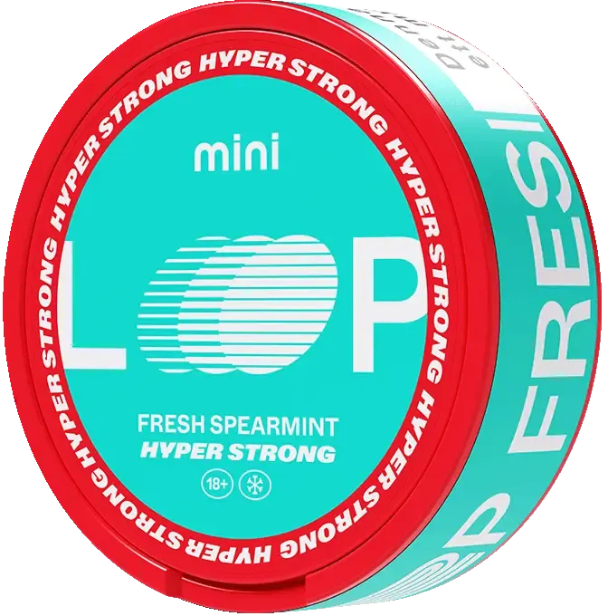 LOOP Fresh Spearmint Mini Hyper Strong-Nicotine Pouches-SnusBox