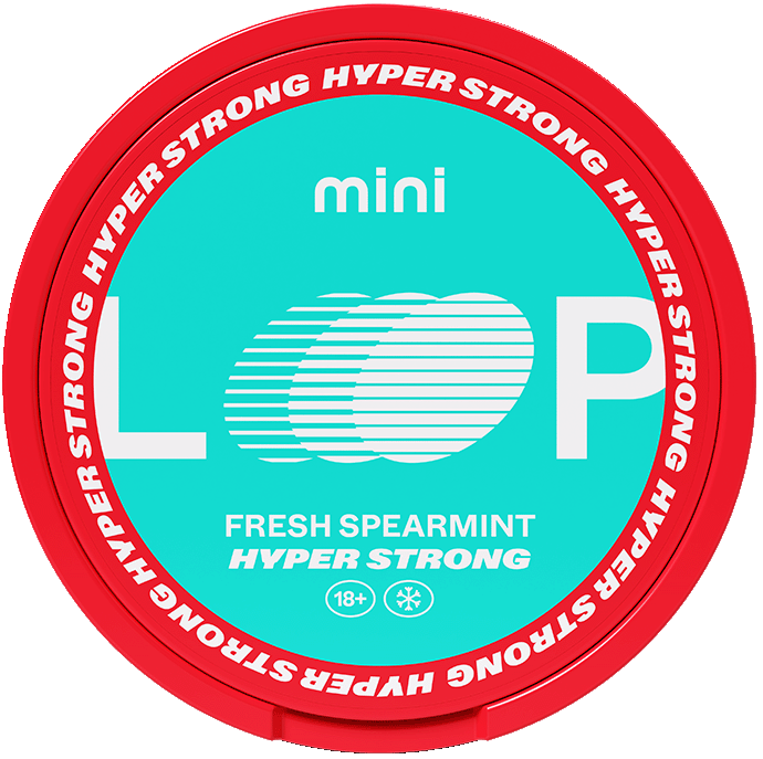 LOOP Fresh Spearmint Mini Hyper Strong-Nicotine Pouches-SnusBox
