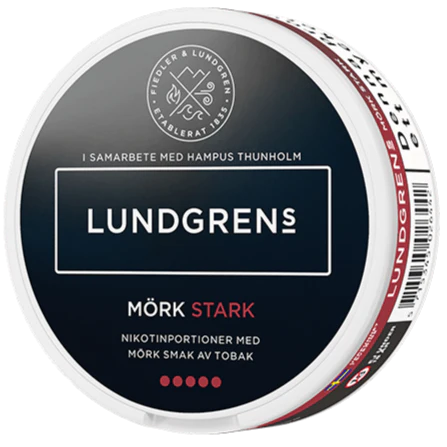 Lundgrens Mörk Stark All White – Snusbox