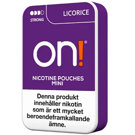 On! Licorice 6mg – Snusbox