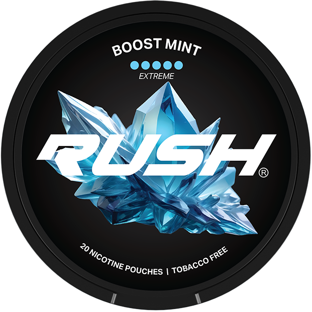 RUSH Boost Mint Extreme-Nicotine Pouches-SnusBox