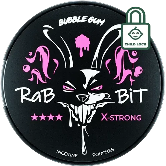 Rabbit Bubble Gum-Nicotine Pouches-SnusBox