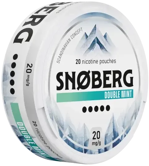 SNOBERG Double Mint 20mg-Nicotine Pouches-SnusBox