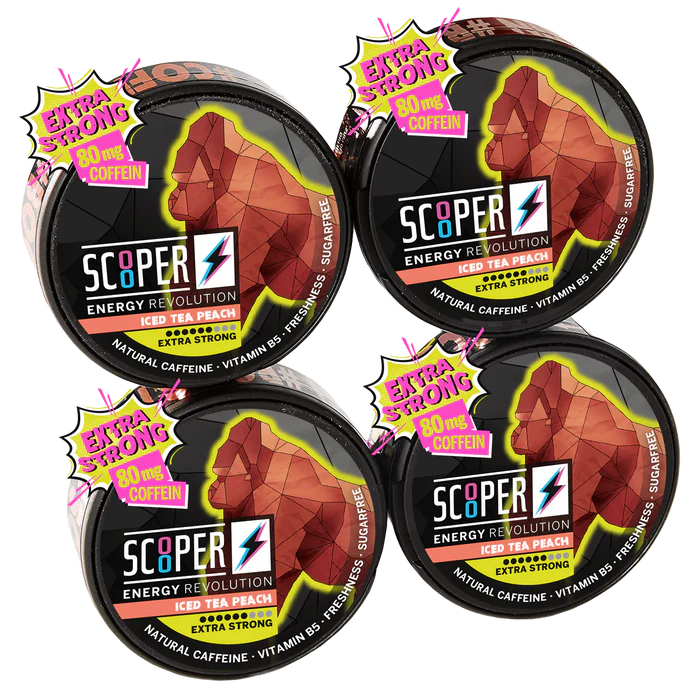 Scooper Energy Iced Tea Peach - Bundle – Snusbox
