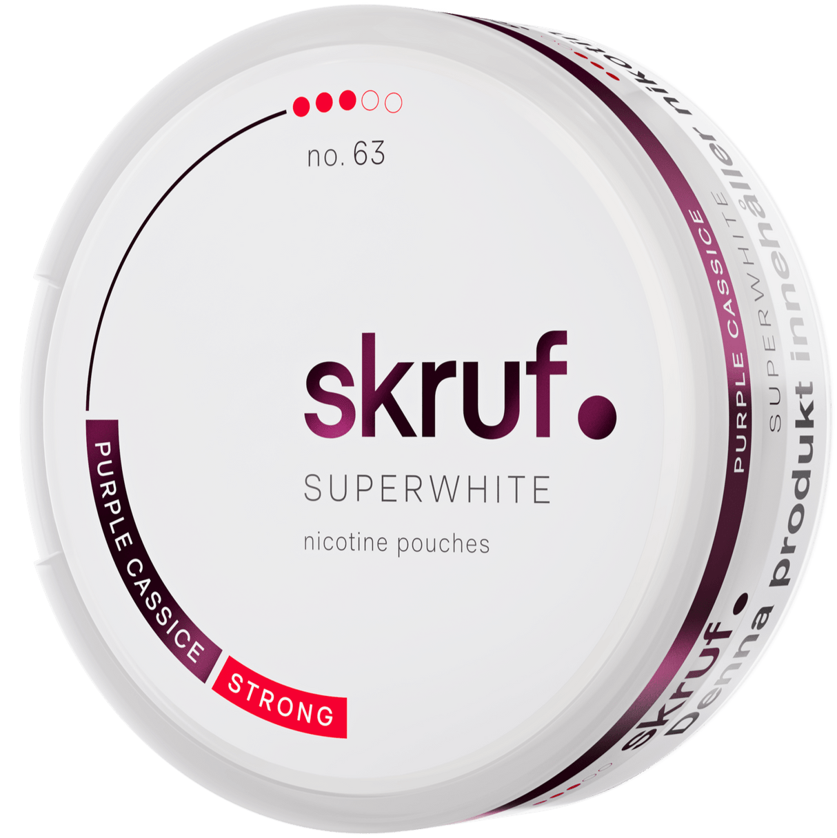 Skruf Superwhite Purple Cassice No.63 – Snusbox