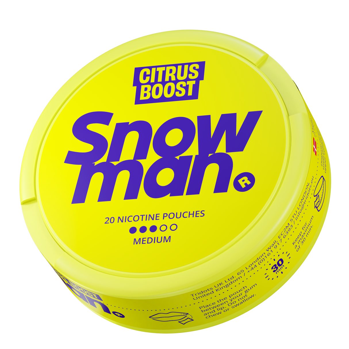 Snowman Citrus Boost 9mg-Nicotine Pouches-SnusBox