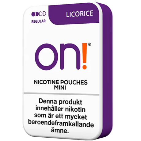 On! Licorice 3mg – Snusbox