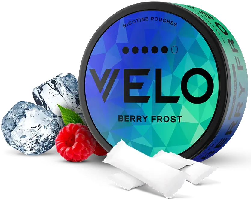 VELO Berry Frost Strong-Nicotine Pouches-SnusBox