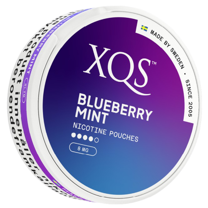 XQS Blueberry Mint Strong – Snusbox