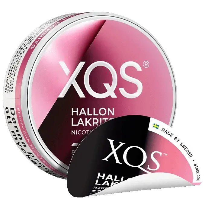 XQS Hallon Lakrtis Strong-Nicotine Pouches-SnusBox