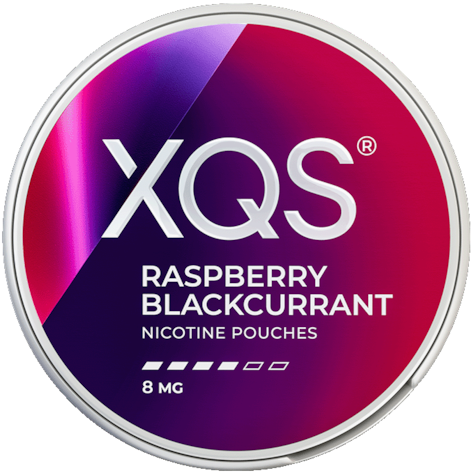 XQS Raspberry Blackcurrant 8MG-Nicotine Pouches-SnusBox