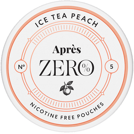 Aprés No.5 Ice Tea Peach Zero-Nicotine Pouches-SnusBox