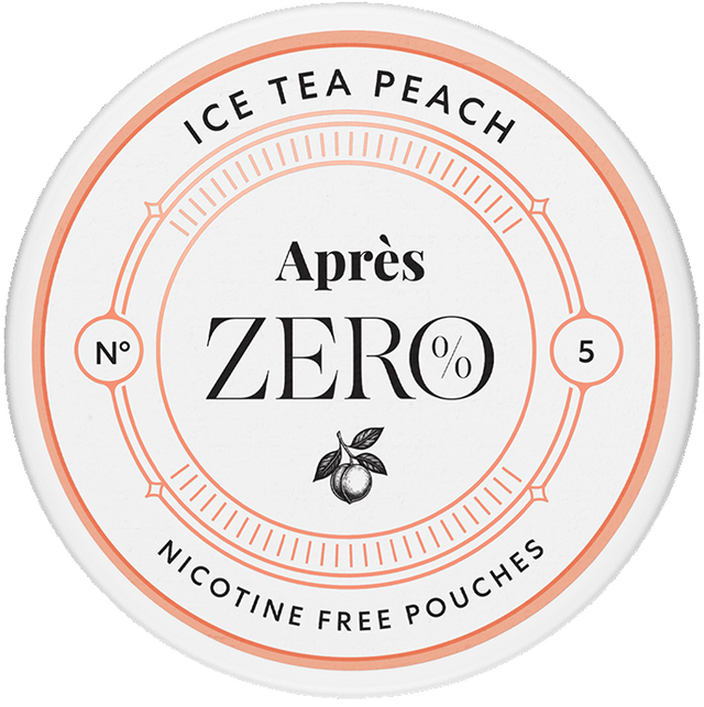 Aprés No.5 Ice Tea Peach Zero-Nicotine Pouches-SnusBox