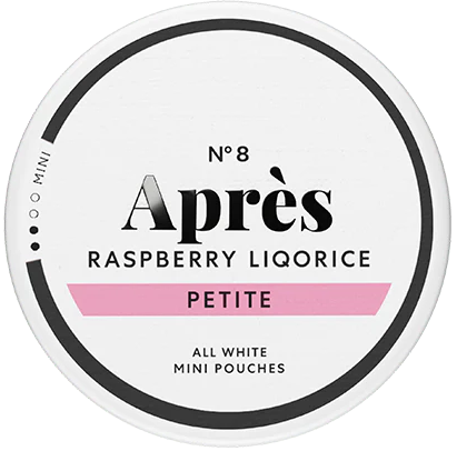 Après No.8 Raspberry Liqorice Mini-Nicotine Pouches-SnusBox