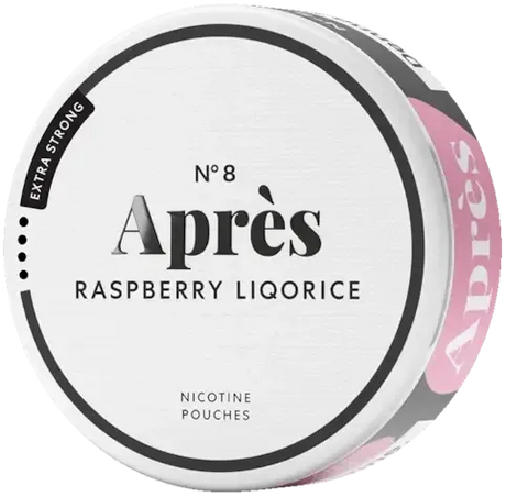 Aprés Raspberry Liqorice Extra Strong-Nicotine Pouches-SnusBox