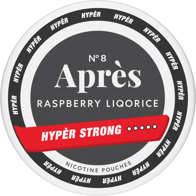 Après Raspberry Liquorice Hyper Strong-Nicotine Pouches-SnusBox