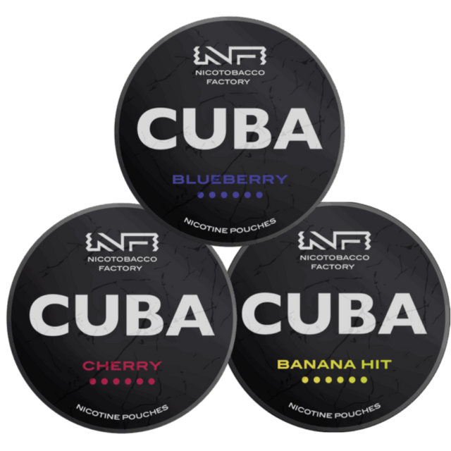 CUBA Black | Mix-Pack-Nicotine Pouches-SnusBox