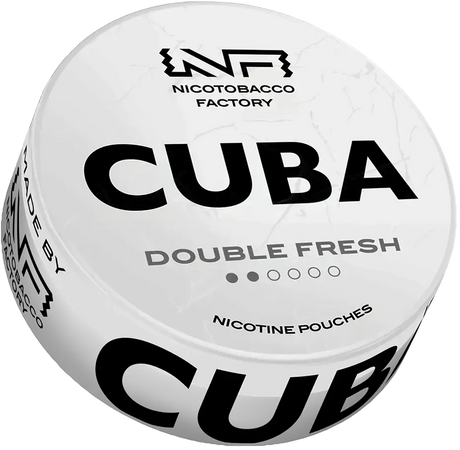 CUBA White Double Fresh-Nicotine Pouches-SnusBox