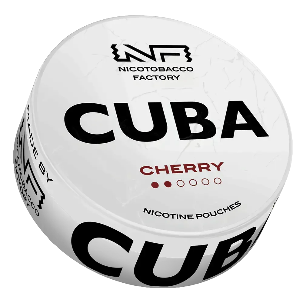 CUBA White Low Cherry-Nicotine Pouches-SnusBox