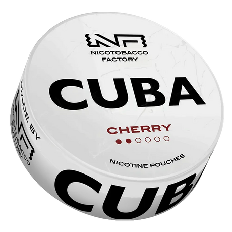 CUBA White Low Cherry-Nicotine Pouches-SnusBox