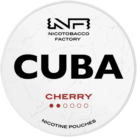 CUBA White Low Cherry-Nicotine Pouches-SnusBox