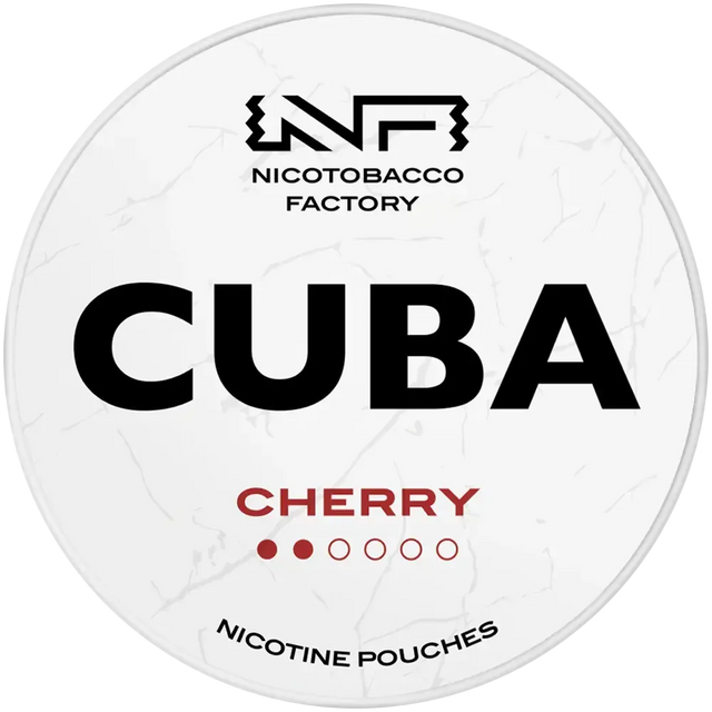 CUBA White Low Cherry-Nicotine Pouches-SnusBox