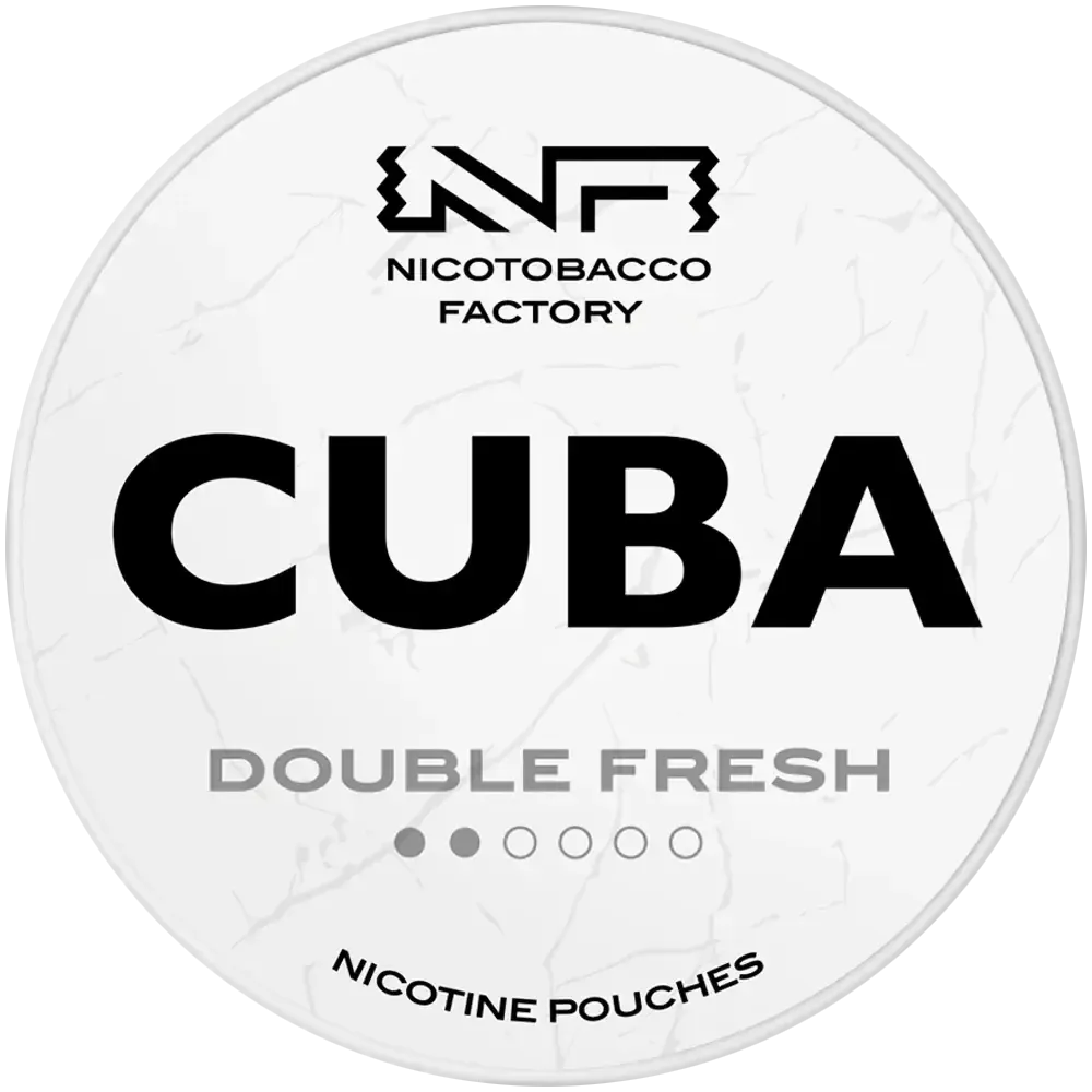CUBA White Double Fresh-Nicotine Pouches-SnusBox