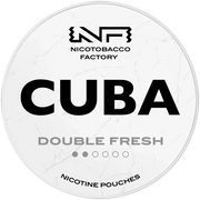 CUBA White Double Fresh-Nicotine Pouches-SnusBox
