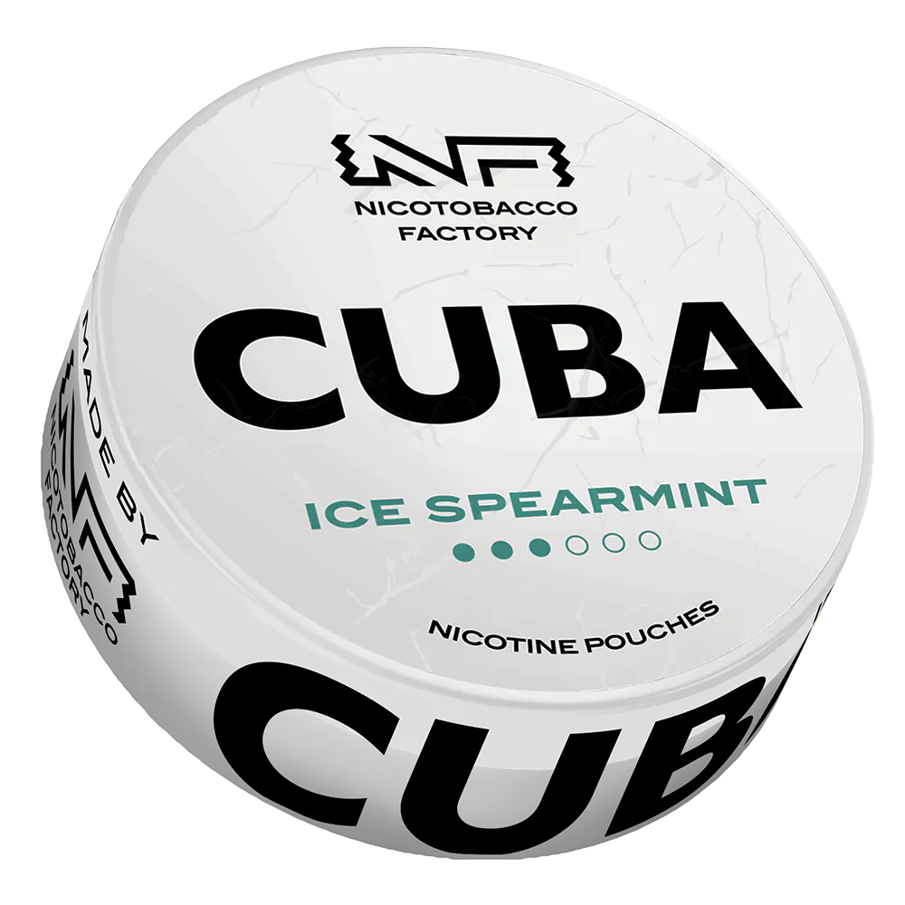 Cuba White Ice Spearmint-Nicotine Pouches-SnusBox