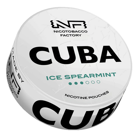 Cuba White Ice Spearmint-Nicotine Pouches-SnusBox