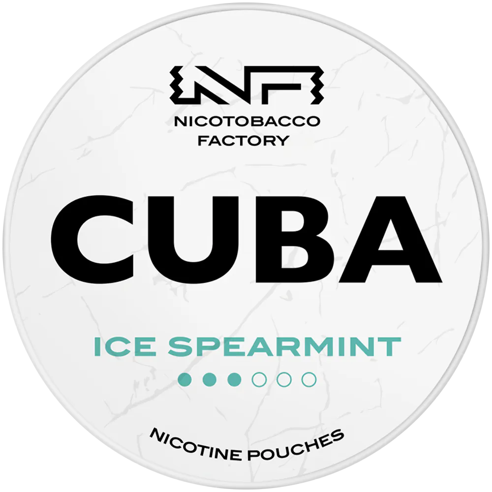 Cuba White Ice Spearmint-Nicotine Pouches-SnusBox