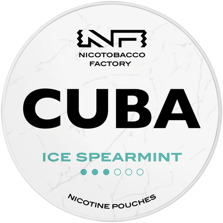 Cuba White Ice Spearmint-Nicotine Pouches-SnusBox