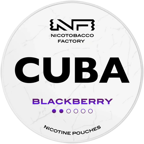 Cuba White Low Blackberry-Nicotine Pouches-SnusBox