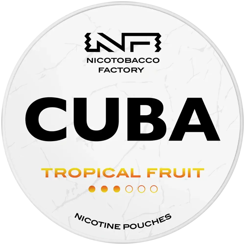 Cuba White Tropical Fruit-Nicotine Pouches-SnusBox