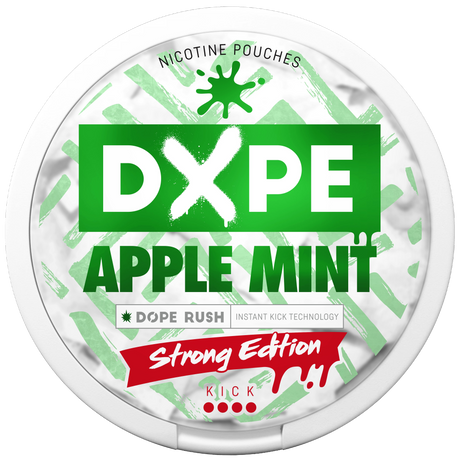 DOPE Apple Mint Strong-Nicotine Pouches-SnusBox